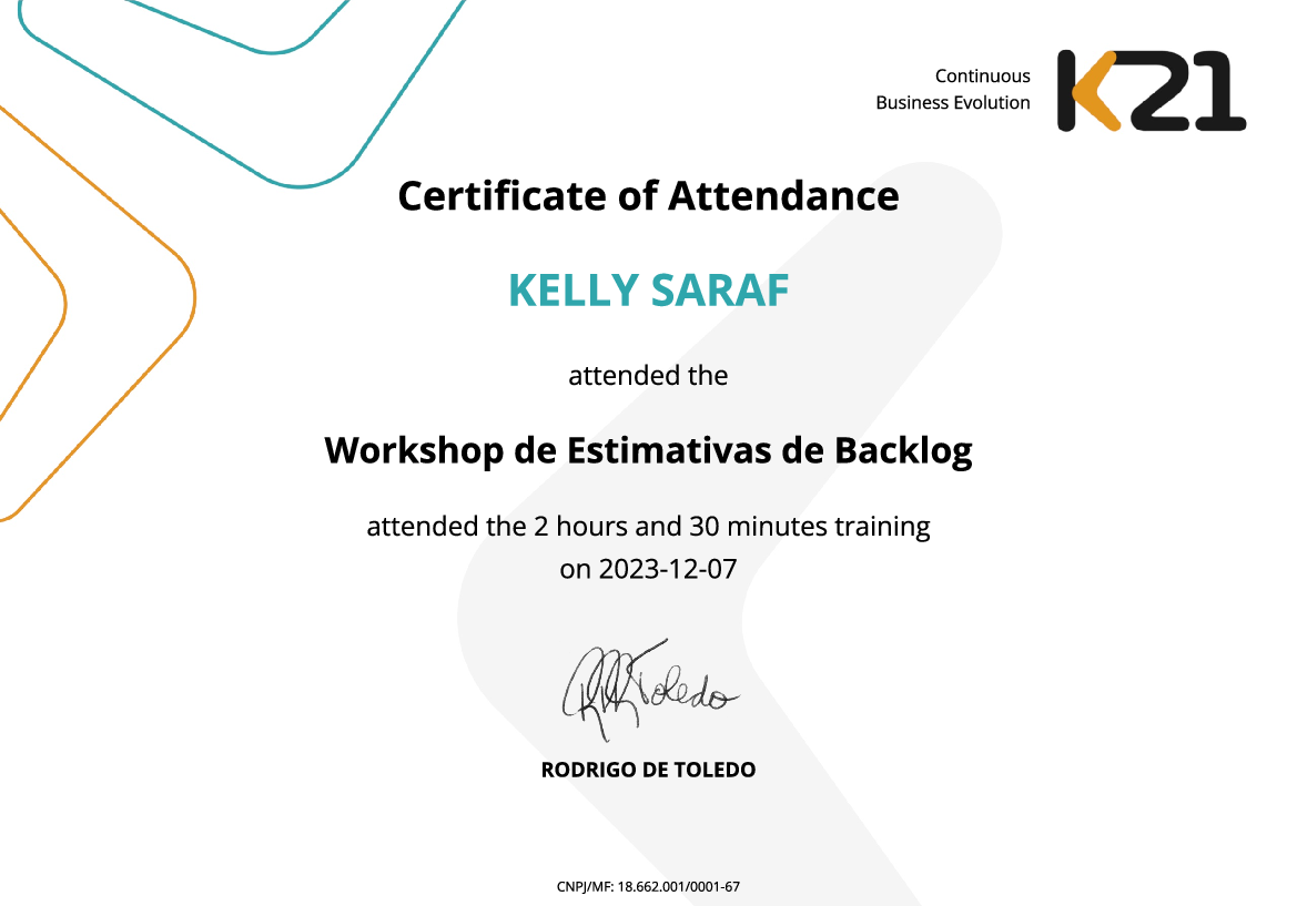 Certificado K21